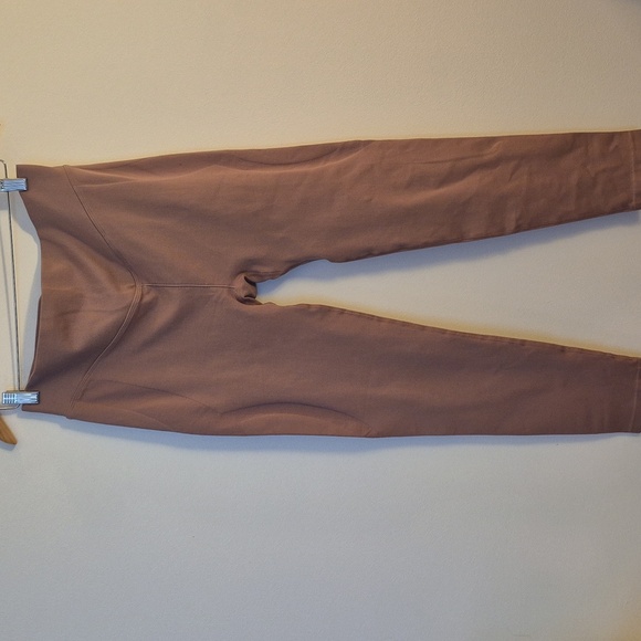 SHEFIT Seamless Leggings V-Waist Color Chestnut/Rose Gold 4 Way Stretch Lg - Picture 4 of 7